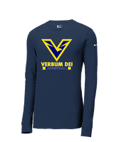 Verbum Dei HS Boys Basketball Stacked - Mens Nike Longsleeve