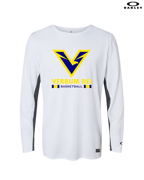 Verbum Dei HS Boys Basketball Stacked - Mens Oakley Longsleeve