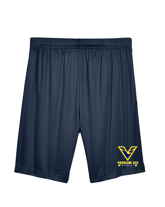 Verbum Dei HS Boys Basketball Stacked - Mens Training Shorts with Pockets
