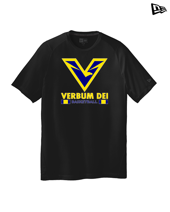 Verbum Dei HS Boys Basketball Stacked - New Era Performance Shirt