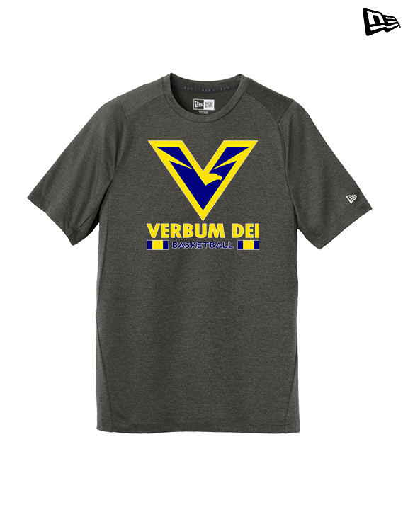 Verbum Dei HS Boys Basketball Stacked - New Era Performance Shirt