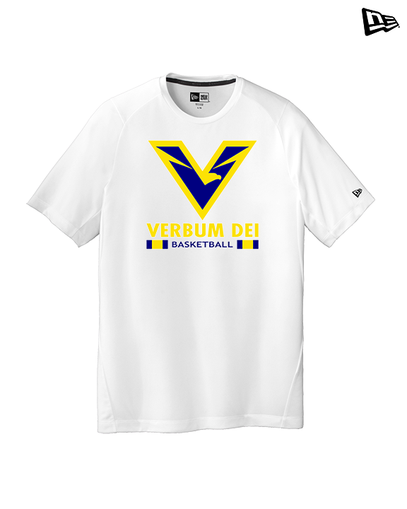 Verbum Dei HS Boys Basketball Stacked - New Era Performance Shirt