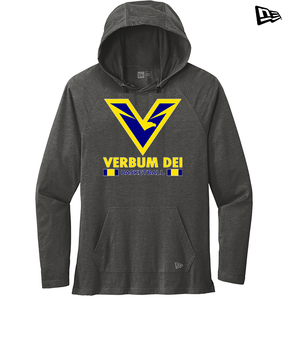 Verbum Dei HS Boys Basketball Stacked - New Era Tri-Blend Hoodie