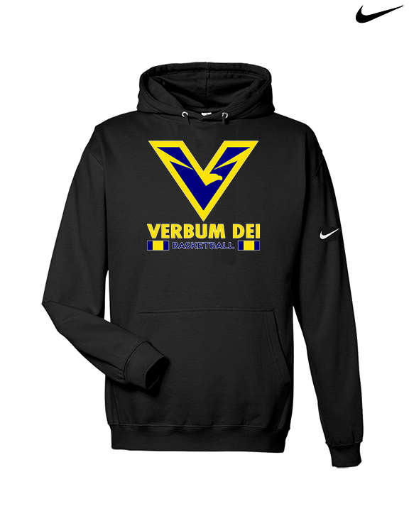 Verbum Dei HS Boys Basketball Stacked - Nike Club Fleece Hoodie