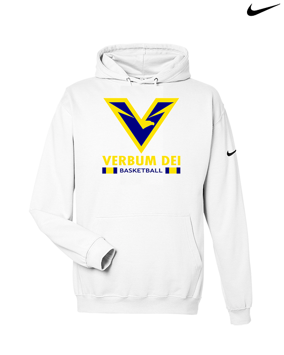 Verbum Dei HS Boys Basketball Stacked - Nike Club Fleece Hoodie