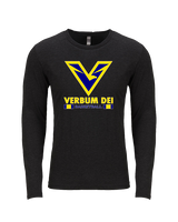 Verbum Dei HS Boys Basketball Stacked - Tri-Blend Long Sleeve