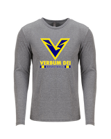 Verbum Dei HS Boys Basketball Stacked - Tri-Blend Long Sleeve