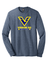 Verbum Dei HS Boys Basketball Stacked - Tri-Blend Long Sleeve