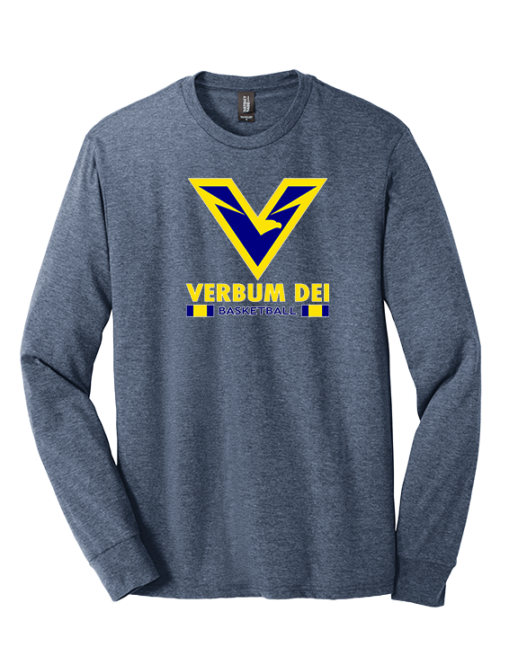 Verbum Dei HS Boys Basketball Stacked - Tri-Blend Long Sleeve