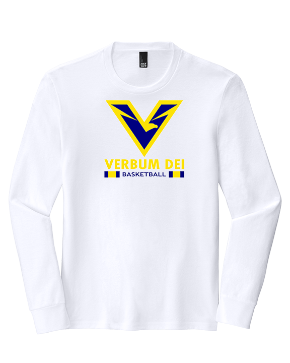 Verbum Dei HS Boys Basketball Stacked - Tri-Blend Long Sleeve