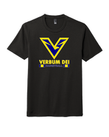 Verbum Dei HS Boys Basketball Stacked - Tri-Blend Shirt