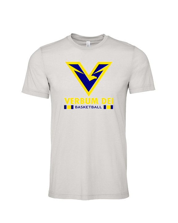 Verbum Dei HS Boys Basketball Stacked - Tri-Blend Shirt