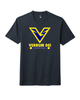 Verbum Dei HS Boys Basketball Stacked - Tri-Blend Shirt
