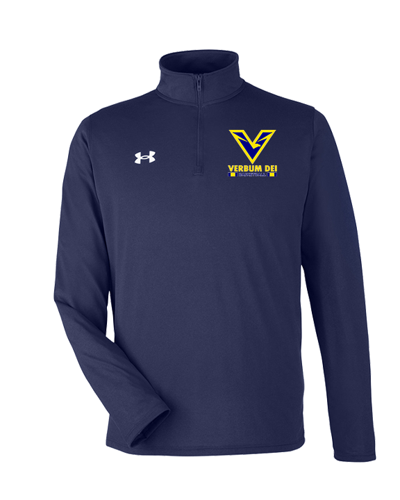 Verbum Dei HS Boys Basketball Stacked - Under Armour Mens Tech Quarter Zip