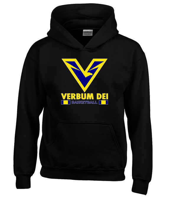 Verbum Dei HS Boys Basketball Stacked - Youth Hoodie