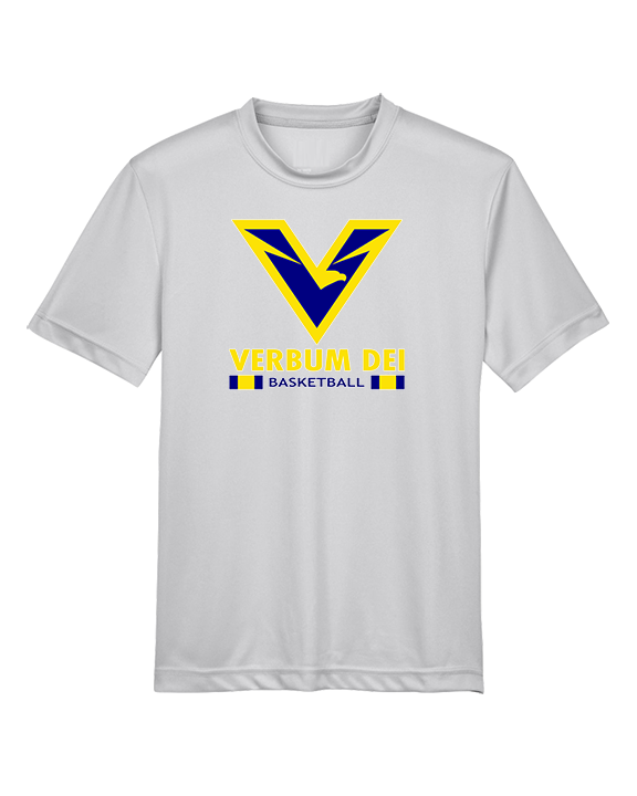 Verbum Dei HS Boys Basketball Stacked - Youth Performance Shirt