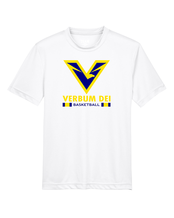 Verbum Dei HS Boys Basketball Stacked - Youth Performance Shirt