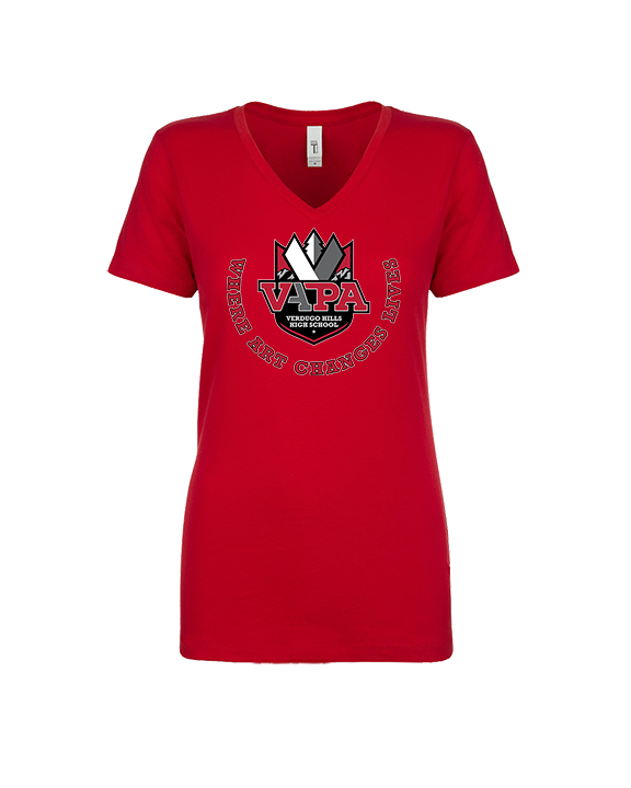 Verdugo Hills HS Visual and Performing Arts Magnet Swoop - Womens Vneck