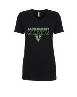 Victor Valley HS Track & Field Strong - Womens Vneck