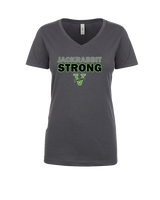 Victor Valley HS Track & Field Strong - Womens Vneck