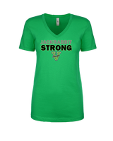 Victor Valley HS Track & Field Strong - Womens Vneck