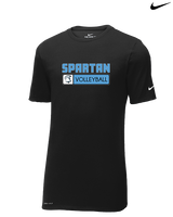 Villa Park HS Boys Volleyball Pennant - Mens Nike Cotton Poly Tee