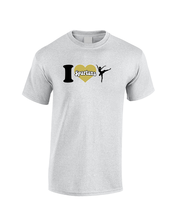 Vista Grande HS Dance Company I Heart Cheer - Cotton T-Shirt