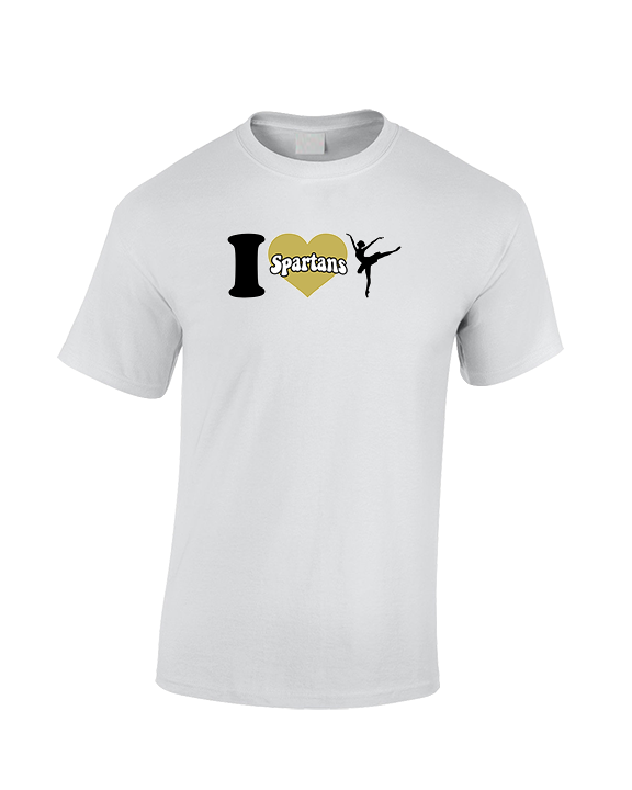 Vista Grande HS Dance Company I Heart Cheer - Cotton T-Shirt