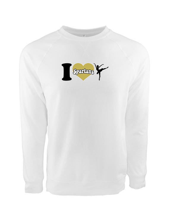 Vista Grande HS Dance Company I Heart Cheer - Crewneck Sweatshirt
