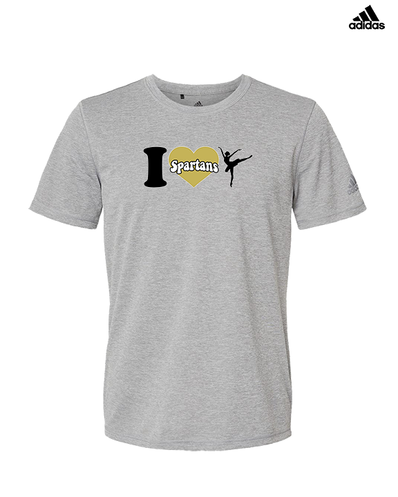 Vista Grande HS Dance Company I Heart Cheer - Mens Adidas Performance Shirt