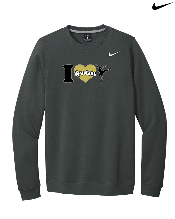 Vista Grande HS Dance Company I Heart Cheer - Mens Nike Crewneck