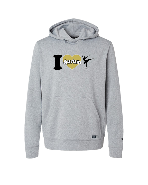 Vista Grande HS Dance Company I Heart Cheer - Oakley Performance Hoodie