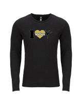 Vista Grande HS Dance Company I Heart Cheer - Tri-Blend Long Sleeve
