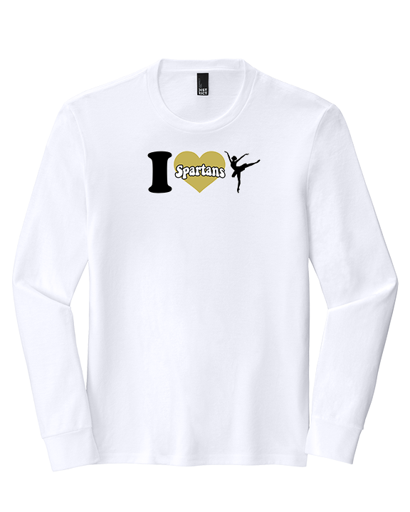 Vista Grande HS Dance Company I Heart Cheer - Tri-Blend Long Sleeve