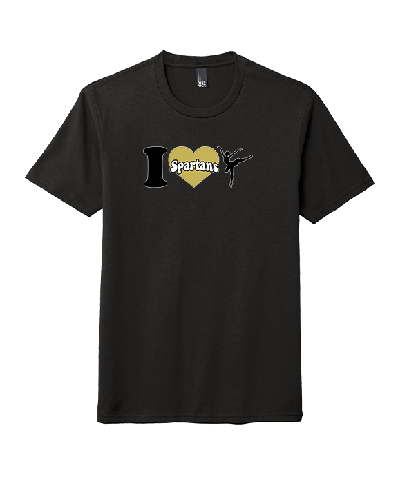 Vista Grande HS Dance Company I Heart Cheer - Tri-Blend Shirt