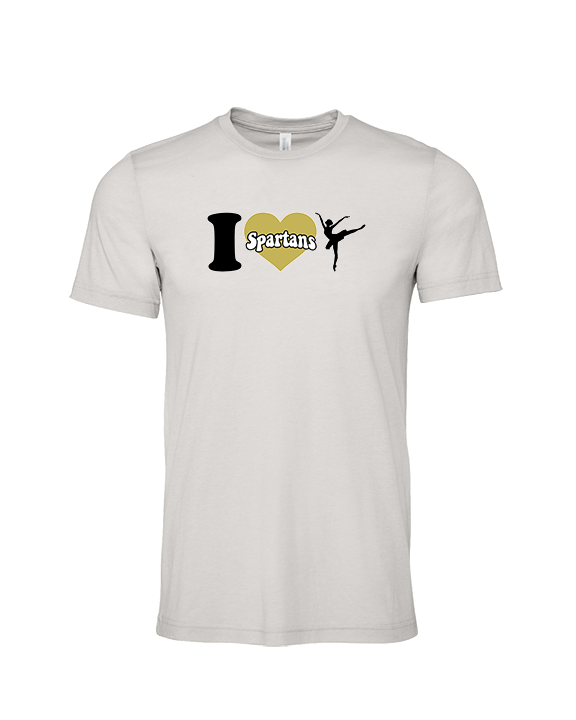 Vista Grande HS Dance Company I Heart Cheer - Tri-Blend Shirt
