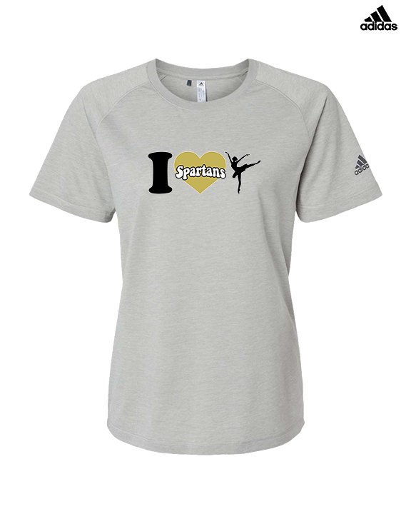 Vista Grande HS Dance Company I Heart Cheer - Womens Adidas Performance Shirt
