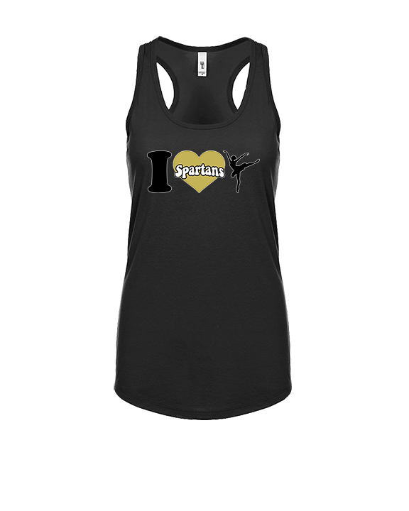 Vista Grande HS Dance Company I Heart Cheer - Womens Tank Top