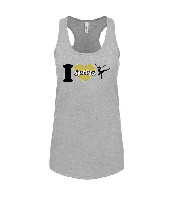 Vista Grande HS Dance Company I Heart Cheer - Womens Tank Top