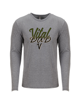 Vital Baseball Academy Baseball Dad 2 - Tri-Blend Long Sleeve
