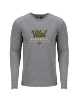 Vital Baseball Academy Baseball Design 2 - Tri-Blend Long Sleeve