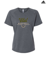 Vital Baseball Academy Baseball Design 2 - Womens Adidas Performance Shirt