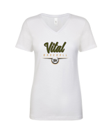 Vital Baseball Academy Baseball Design 2 - Womens Vneck