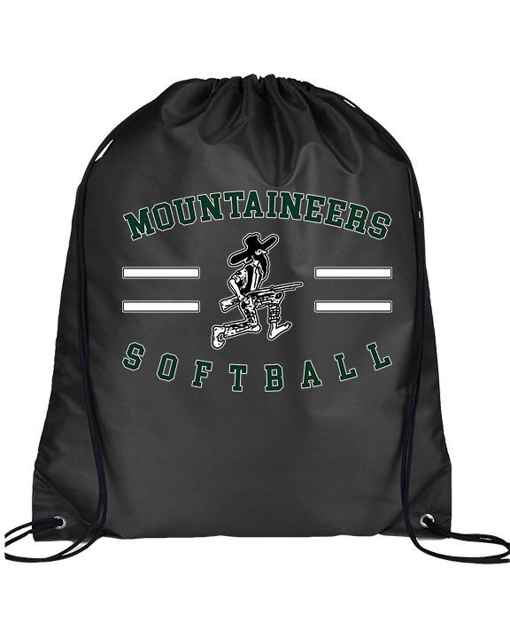 Wachusett Regional HS Softball Curve - Drawstring Bag