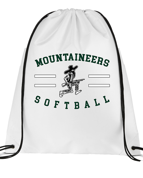 Wachusett Regional HS Softball Curve - Drawstring Bag
