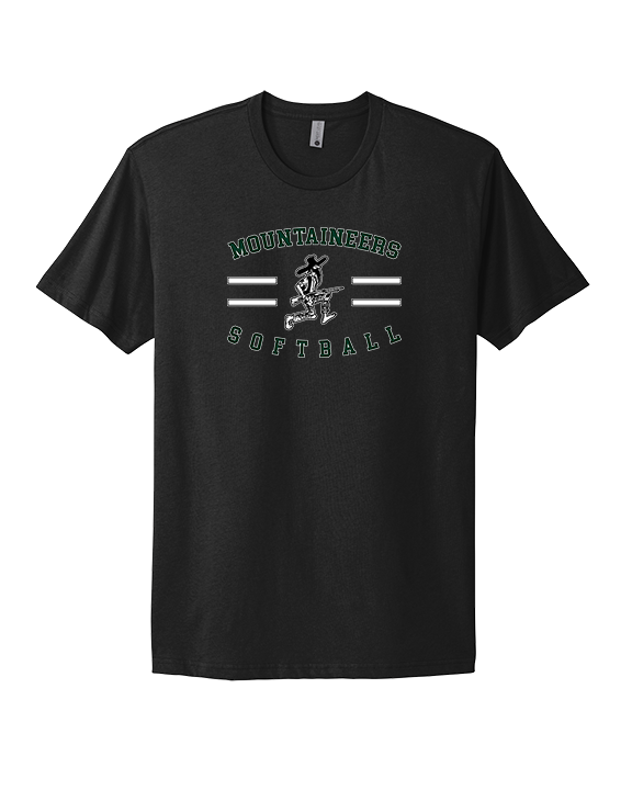 Wachusett Regional HS Softball Curve - Mens Select Cotton T-Shirt