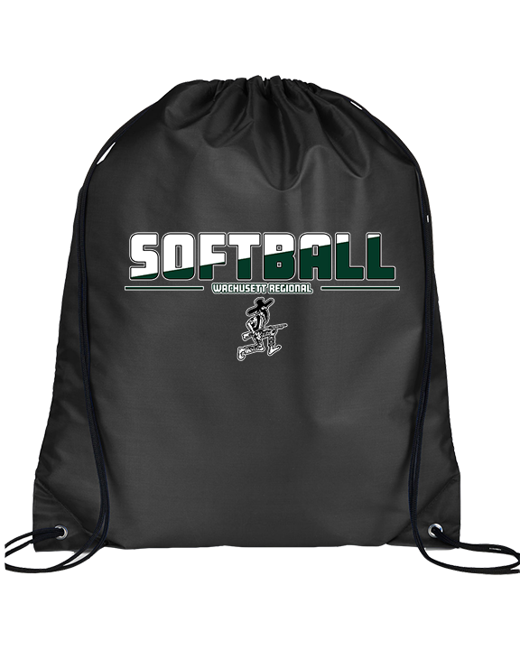 Wachusett Regional HS Softball Cut - Drawstring Bag