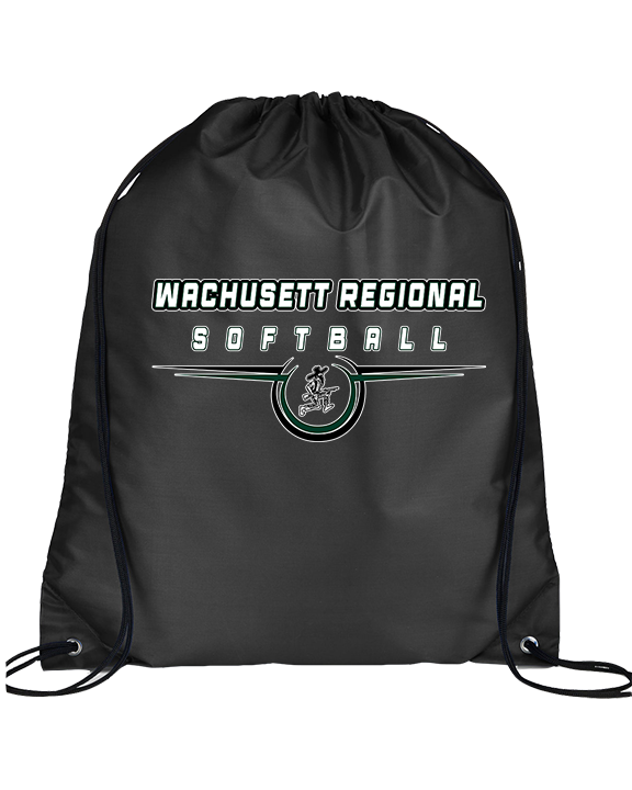 Wachusett Regional HS Softball Design - Drawstring Bag