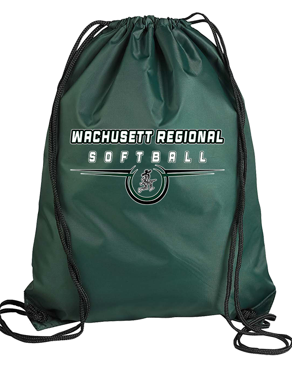 Wachusett Regional HS Softball Design - Drawstring Bag