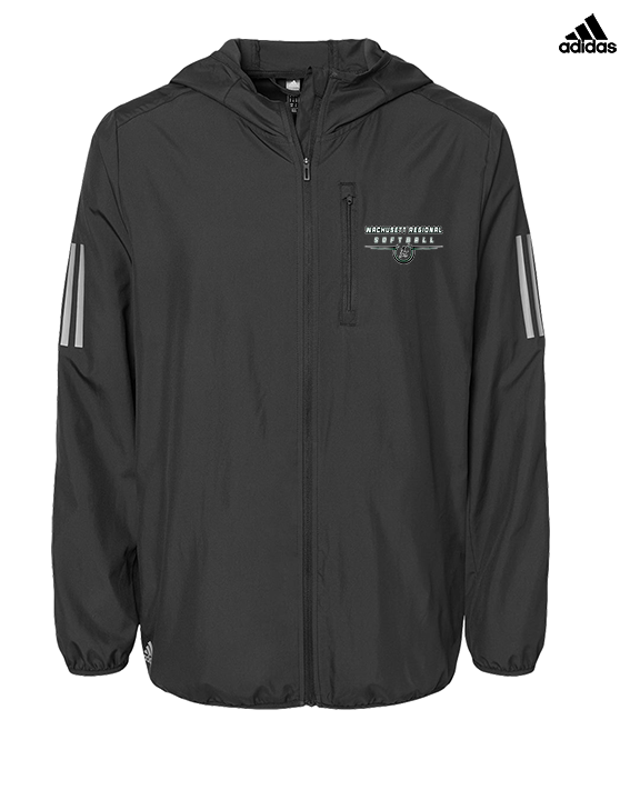 Wachusett Regional HS Softball Design - Mens Adidas Full Zip Jacket